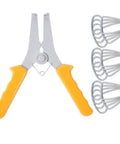 Must Have 13 Piece Miter Spring Pliers Kit With Clamp Combo For Woodworking Pros. Perfect Tools To Grip, Hold And Craft Like A Boss On Any DIY Project Today., spring plier kit with 12 silver clamps, yellow handles