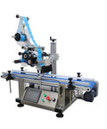 No Sweat Automatic Flat Labeling Machine With Heavy Duty Conveyor For Rapid Bottle Packaging Intelligent Touchscreen Interface.
