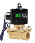Heavy Duty Brass Electric Solenoid Valve 12V DC Normally Closed One Half Inch NPT With Viton Seal for industrial use