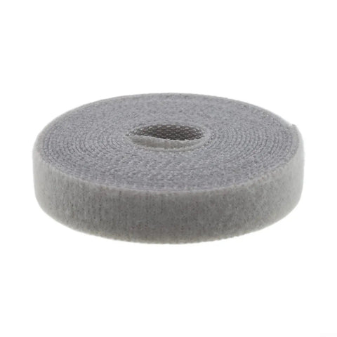 Premium Nylon Cable Organizer Strap Kick Your Desk Cord Chaos Into Shape With Reusable Loops, gray nylon roll for cord management.