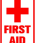 First Aid Sign 8x12 Inch Aluminum Safety Sign Built Tough For Heavy Duty All Weather Use Rugged And Weatherproof Rustproof Pre Drilled