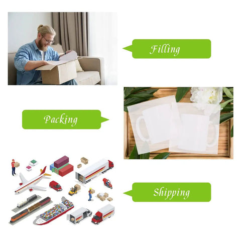Collage showing 50 Pack 16x16 Cushion Foam Pouches with Anti Static Film for packing, shipping, and protection of valuables.