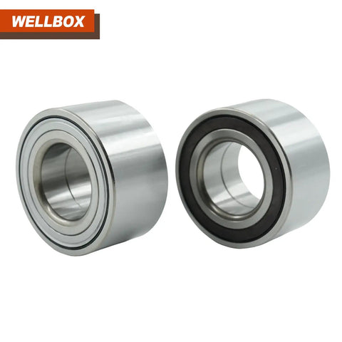 Premium Front Wheel Bearing Hub Assembly Fits Chevrolet Sonic And Buick Encore, showcasing two chrome finished bearings.