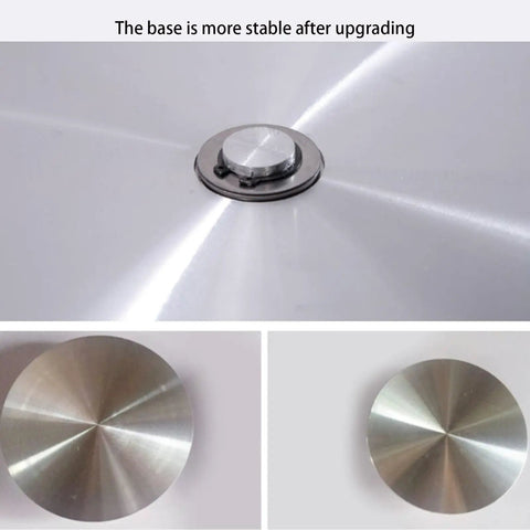 Base detail of Large Glass Lazy Susan Turntable For Dining Tables And Kitchens Heavy Duty Tempered Glass Tabletop Centerpiece.