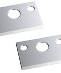 Replacement Blades For 90 22 10 BK 8x Pack Multicolor Compatible With Precision Cutting Tools, two steel blades with holes
