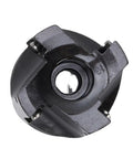 Top view of 400R 50 22 4T Face End Mill Set With MT3 Holder, showcasing the black carbide insert holder.