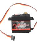 Heavy Duty 14.5Kg Digital Rc Servo Motor With Full Metal Gears Built For Rc Crawlers Cars And Boats Pumping Serious Torque With Hella Responsive Control, black with wires.