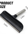 6 Inch Lathe Tool Rest With 5/8 Inch Post, Stainless Steel Wood Lathe Tool Rest For Wood Turning And Woodworking, side view