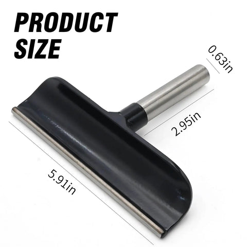 6 Inch Lathe Tool Rest With 5/8 Inch Post, Stainless Steel Wood Lathe Tool Rest For Wood Turning And Woodworking, side view