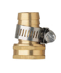 2 Pack 3/4 Inch Brass Garden Hose Connector Repair Kit With Clamps, Hose Mender End Fittings, Male And Female Quick Connects For Leak-Proof, Heavy-Duty Brass Construction, Easy To Install on brass hose fitting with clamp
