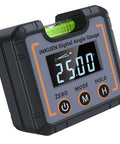 Pro Grade Digital Angle Finder And Level With Magnetic Base And High Contrast Display showing 25 degrees