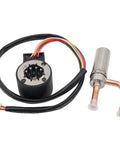 Electronic Expansion Valve DPF Series for Air Conditioning Systems 1.3 to 4.5 DC 12V 5 Wire Solenoid Valve black cable and copper tubes