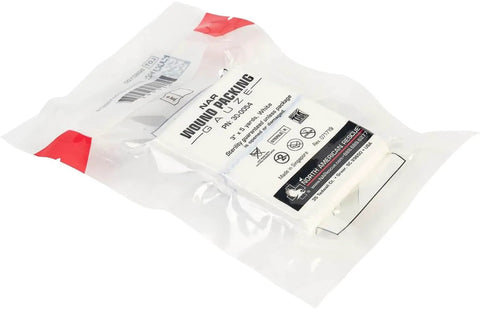 Packaged Z Fold Wound Packing Gauze, Sterile Emergency Bleeding Control Gauze For Trauma And Wounds, 3 In By 5 Yd, X Ray Detectable Line