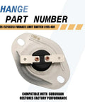 Furnace Limit Switch L195 40F Direct Replacement For SF 42 SF 42Q SFV 42 SHD2542 Open At 195F Close At 155F