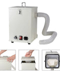 Heavy Duty 1000W Dust Collector With Dual Impeller Beast Shop Vacuum For Dental Labs And Maker Spaces, compact design with flexible hose.