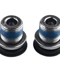 2 Pack Bicycle Crank Arm Bolts For ISIS Axle Ebike M15 Thread Steel With Plastic Seal Black 15mm Length 8mm Hex Socket Easy Install Rustproof Cycling Parts Kit, pair