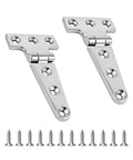 Heavy Duty Stainless Steel T Hinge Marine Grade 316 Hinges For Boat Hatches Toolbox Doors And Gates 4 by 2 Inch 2 Pack