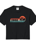 Vintage 1982 Birthday RV Camper Crop Top For Camping Lovers Retro Caravan Adventure Gear Tee with vintage camper graphic
