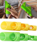 Six Piece Foam Pipe Cutter Tool Kit With ABS Insulation Cutting Guide Fixture for easy and precise lagging cutting at home.