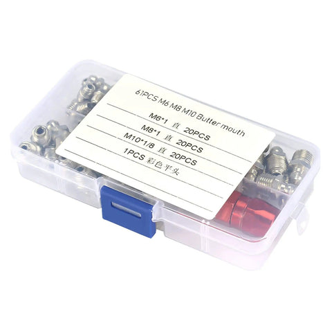 Metal Grease Fitting Kit Pack Of Replacement Nipples For Mechanical Lubrication Systems Built Tough For Industrial Machinery kit