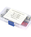 60 Piece Grease Nipple Fitting Kit Built From Metal Lubrication Parts Pro Grade Rust Proof Zerks in a clear storage box