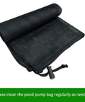 2-Pack Pond Pump Cover And Filter Mesh Bag Black Media Bag 17.7-Inch Square Large Mesh For Outdoor Ponds Water Filters