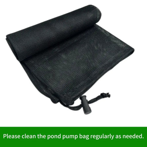 2-Pack Pond Pump Cover And Filter Mesh Bag Black Media Bag 17.7-Inch Square Large Mesh For Outdoor Ponds Water Filters