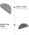 Half Moon Semicircle Woodruff Key Kit With 80 Piece Stainless Steel Fasteners and Smooth Surface for pulleys and drive shafts