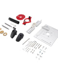 Adjustable Aluminum Router Lift System With Stainless Steel Support Rods For Built Like A Tank Durability And Smooth Vertical Depth Adjustment parts layout.
