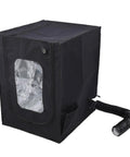 Fireproof 3D Printer Enclosure Kit with Temperature Control and LED Light for Lab P1 X1 A1 Series Ender 3 V3, black with vent.