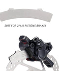 Close-up of Disc Rotor Truing Fork Tool Kit for Bicycle Brake Pad Alignment and Rotor Calibration, suited for 2/4/6 piston brakes.