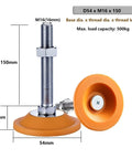 Built Like A Tank Heavy Duty Carbon Steel Adjustable Leveling Feet Four Pack with 150mm thread and 500kg capacity.