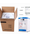 Powerful 550W Desktop Water Cooler Dispenser With Hot And Cold And Room Temperature Water, 4.9 Gallon Top Loading Countertop Unit