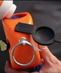 Adding chalk to G130 Giant Chalk Line Reel With 24 Ounce Chalk Capacity And 130 Foot Reach Heavy Duty Rewind Crank Glovable Grip
