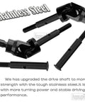 Heavy Duty Stainless Steel Drive Shaft CVD Axle Upgrade Kit for 1/10 Rustler and Stampede VXL 2WD RC Trucks in black