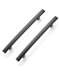 10 Pack Curved Matte Black Cabinet Pulls For Kitchen Drawers Arch Style Handles 7-1/4 Inch Overall Length With 5 Inch Center-To-Center Screw Holes