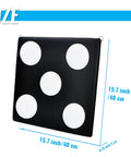 Fencing Practice Target With Bullseye Design For Foil Saber Epee And HEMA, microfiber leather front, 15.7 inch square size