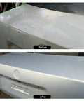 Heavy Duty Adjustable Pneumatic Paint Sprayer Built Like A Beast with before and after results on automotive paint finish.