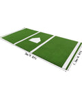 Baseball Hitting Mat 9.8 By 4.9 Feet Pro Grade Durable Batting Cage Turf With Home Plate And White Lines Portable Roll Up Batters Box
