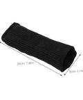 Heavy Duty Thorn Protective Arm Sleeves Cut Resistant Guard For Farm Chores And Yard Work Built Different With Elastic Comfort Fit Slash Proof Forearm Shield For Landscaping Crews And Backyard Bosses, black synthetic fiber, size 20cm x 8cm.