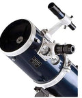 Omni XLT 150 Reflector Telescope With StarBright XLT Coatings Newtonian Optical Tube for sharper views, dark blue finish close-up