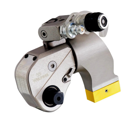 Heavy Duty Aluminum Hydraulic Torque Wrench Featuring Square Drive lightweight design, close-up view showcasing precision components.