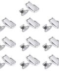 Ten Pack Hasp Lock Fasteners Toggle Latches for Kitchen Cabinets Furniture Machinery and Equipment Heavy Pull Force Compact Stainless Steel 201 Hardware Set Durable Metal Hardware, stainless steel toggle latches with hasp plates