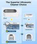 Comparison of 48kHz Ultrasonic Jewelry Cleaner Machine With 304 Stainless Steel Tank against a lower 42kHz and plastic version