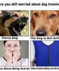 Durable Dog Training Suit For Bite Protection Unisex Protective Clothing with High Collar in four-panel comparison image