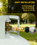 Heavy Duty Forklift Propane Adapter Swaps 1-1/4 Inch Female To 1-5/16 Inch Male Acme Fitment for gas cylinder connection.