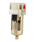 Heavy Duty Aluminum Water Filter for Compressed Air Systems with Auto Drain, High Filtration Efficiency, G3/8 Pipe Size
