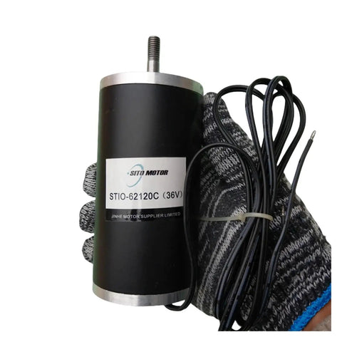 Top Notch High Power Brushless DC Spindle Electronic Starter Compatible With 12V 24V 36V Systems shown held in gloved hand
