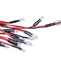 RC Car Headlights And Taillight Kit With 12 LED Lights, 5 Operation Modes For 1/10 Scale RC Trucks, Crawlers