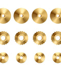 12 Pcs Brass Clock Hand Nut Assortment Set With 5mm 6mm 10mm OD For Grandfather, Wall Mantel Clocks Hands Replacement